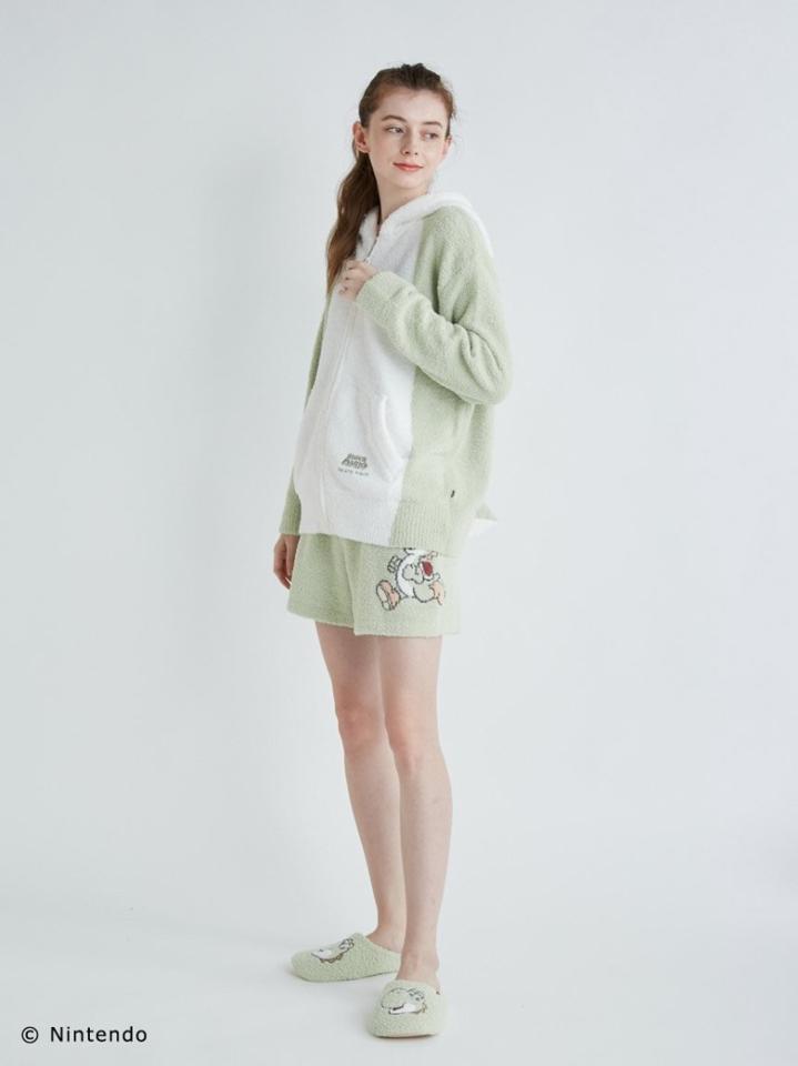 【スーパーマリオ】 【レディース】 ヨッシー パーカ&ショートパンツ
