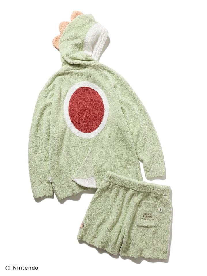 【スーパーマリオ】 【レディース】 ヨッシー パーカ&ショートパンツ