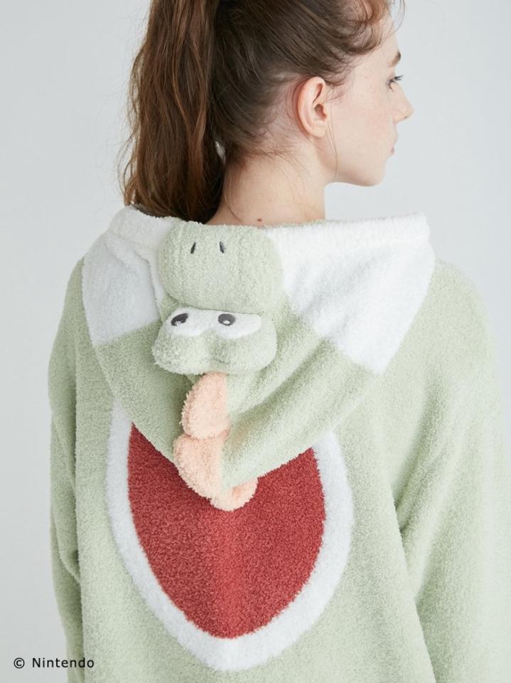 【スーパーマリオ】 【レディース】 ヨッシー パーカ&ショートパンツ