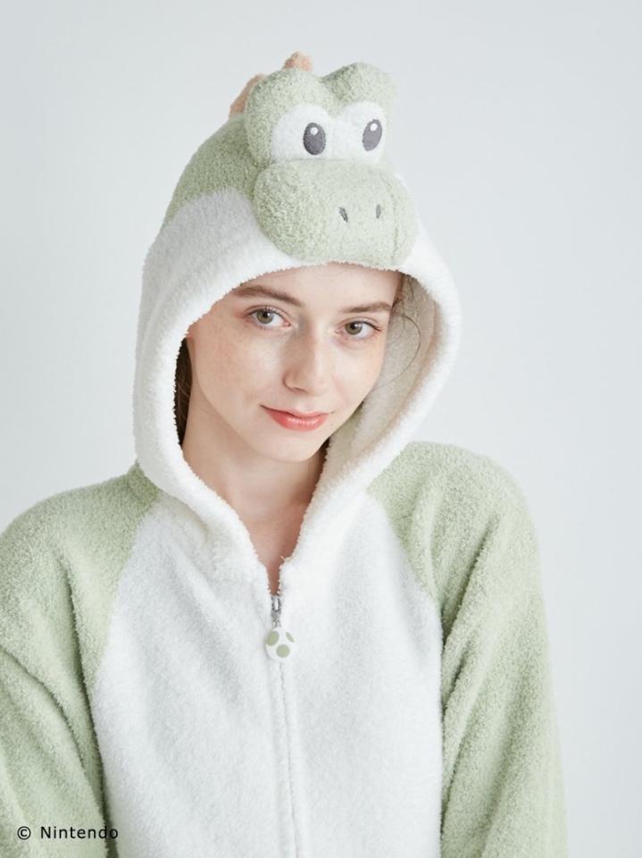 【スーパーマリオ】 【レディース】 ヨッシー パーカ&ショートパンツ
