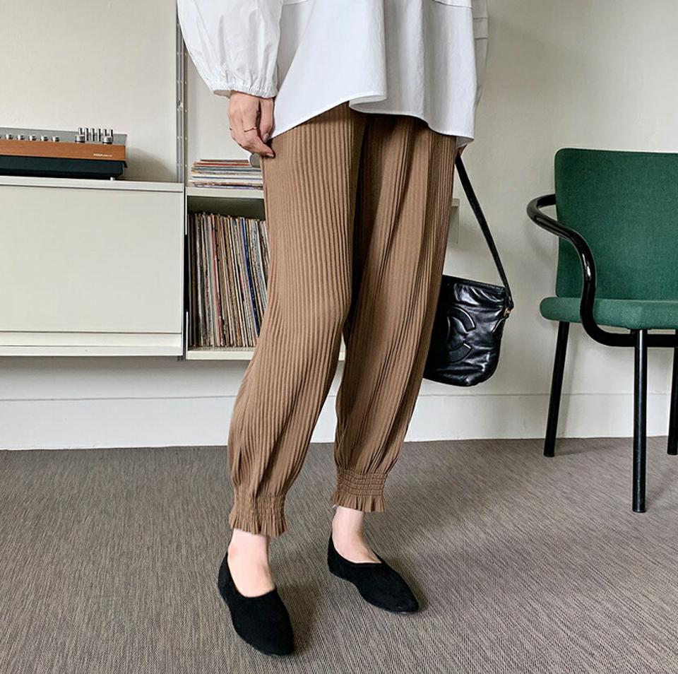 【KILL PRICE】プリーツジョガーパンツ・全4色・b70146 レディース 【pt】 ボトムス ロング ロングパンツ ベーシック プリーツ ジョガーパンツ ジョガー 体型カーバー 足長 着痩せ スリム 春 秋 韓国ファッション ハイホリHIHOLLI【KILL】