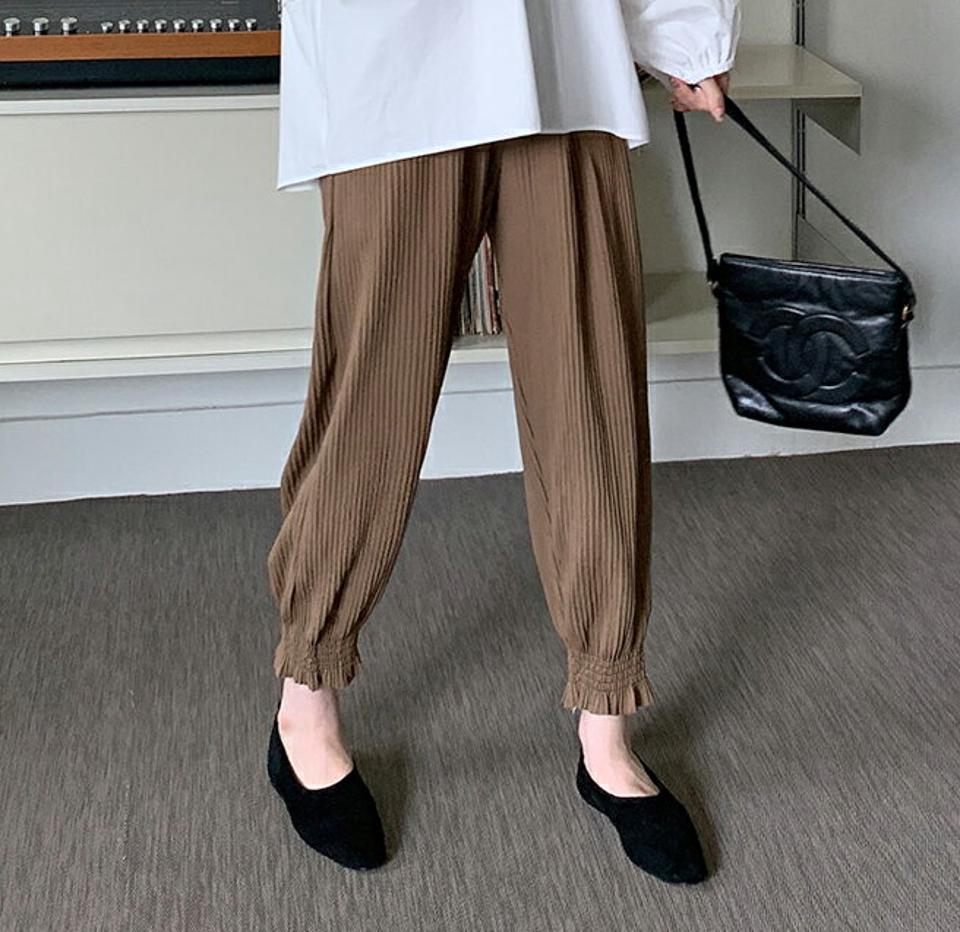 【KILL PRICE】プリーツジョガーパンツ・全4色・b70146 レディース 【pt】 ボトムス ロング ロングパンツ ベーシック プリーツ ジョガーパンツ ジョガー 体型カーバー 足長 着痩せ スリム 春 秋 韓国ファッション ハイホリHIHOLLI【KILL】