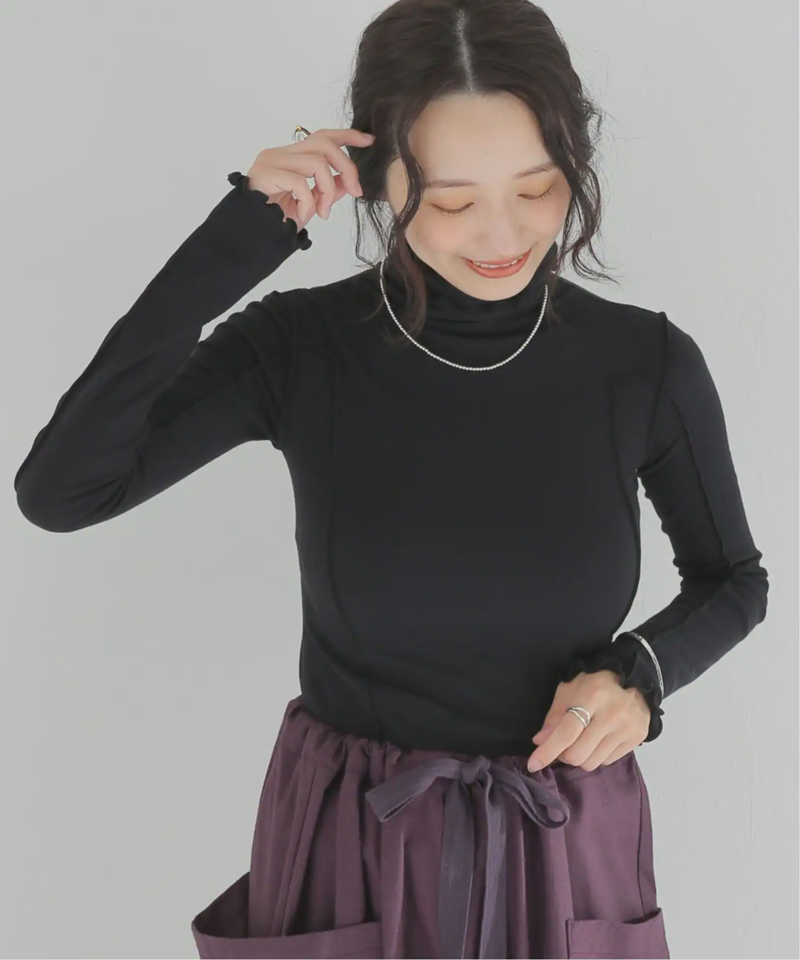 【BASERANGE/ベースレンジ】 MAIN OMATO TURTLE NECK：Tシャツ（JOURNAL STANDARD relume）