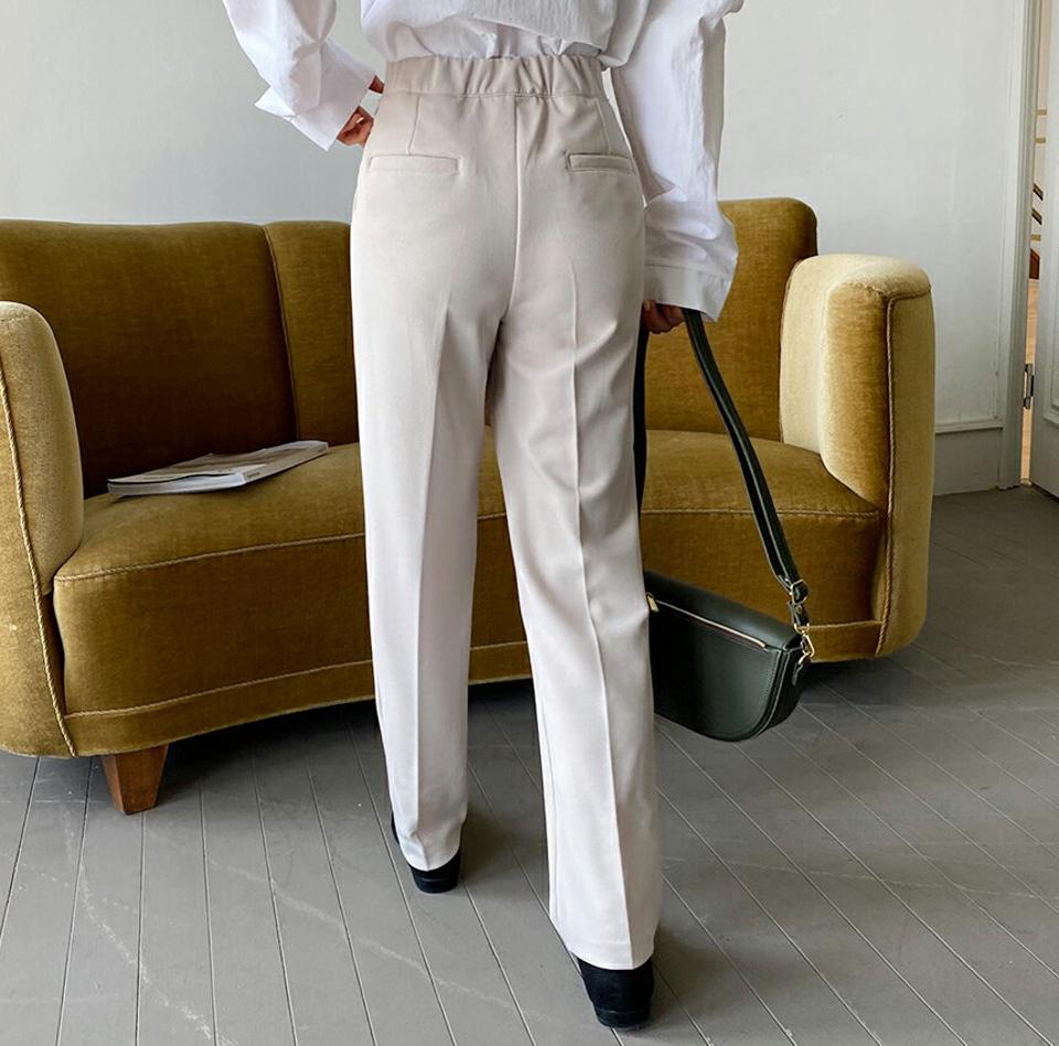 即日配送 9分丈テーパードスラックスパンツ・全3色・t65136 レディース 【pt】韓国ファッション ボトムス パンツ ロング ロングパンツ スラックスパンツ スラックス 9分丈 テーパード スリム ベーシック 足長 細身 着痩せ 体型カーバー シンプル 春 秋 NIJU