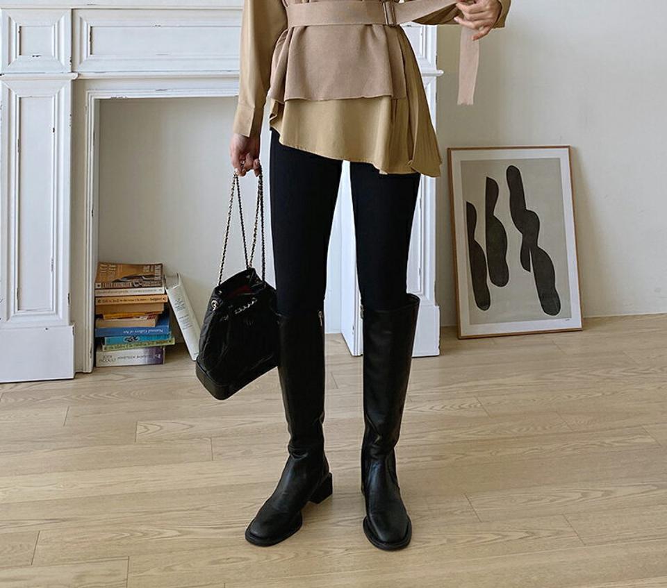 コーデュロイレギンス・全2色・t00354 レディース 【pt】 ボトムス レギンス パンツ スリム シンプル ウエストゴム フィット タイト デイリー コーデュロイ ベーシック 春 秋 韓国ファッション ハイホリHIHOLLI