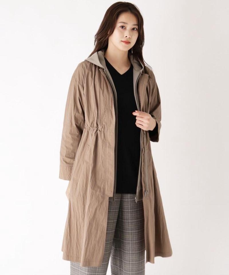 【2WAY】ライトモッズコート＋フーデッドベストセット