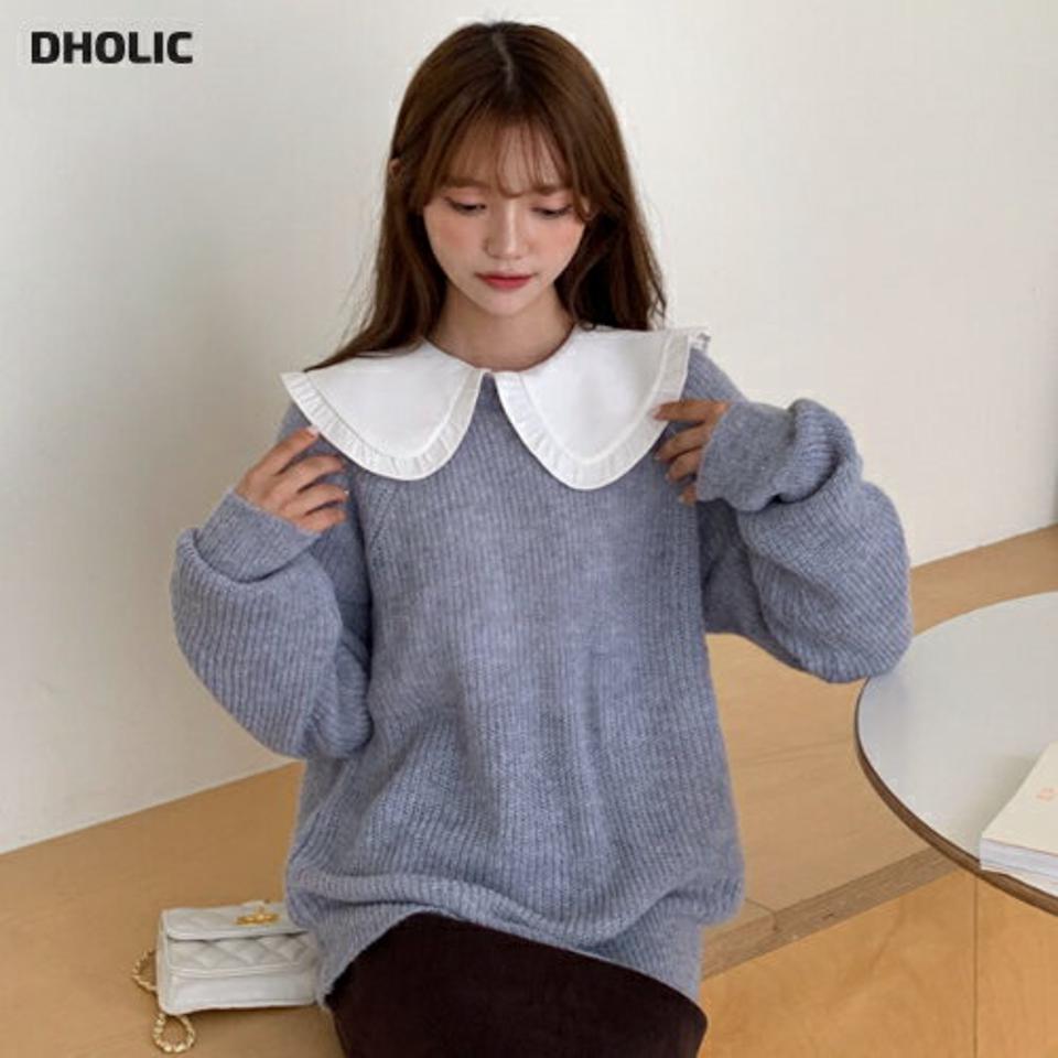 ラウンドネックラグランニット・全5色・t00930 レディース 【tops】韓国ファッション トップス ニット 長袖 ラウンドネック ラグラン デイリー 細身 カジュアル 体型カバー ガーリー ゆったり 楽ちん 無地 シンプル 春 秋 NIJU
