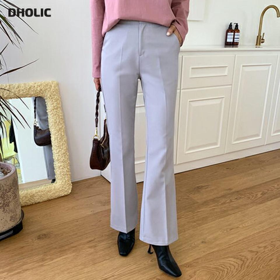 スリムフレアスラックスパンツ・全3色・t65532 レディース 【pt】韓国ファッション ボトムス ロング ロングパンツ スラックスパンツ スラックス スリム フレア 無地 オフィスカジュアル デイリー 足長 美脚 フェミニン 秋 春251