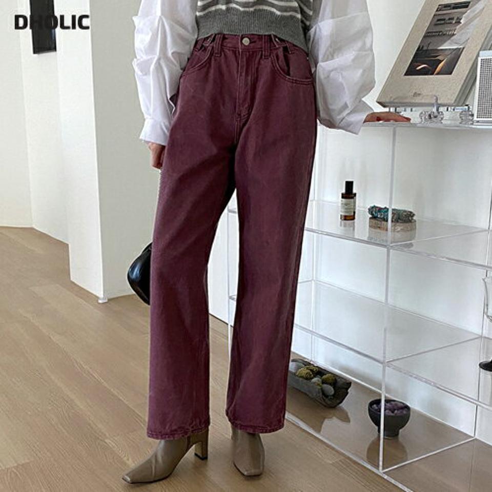 ウエストボタンワイドパンツ・全3色・t70206 レディース 【pt】 ボトムス ロング ロングパンツ コットン ベーシック 体型カバー 足長 着痩せ スリム カジュアル ワイド 春 秋 韓国ファッション ハイホリHIHOLLI