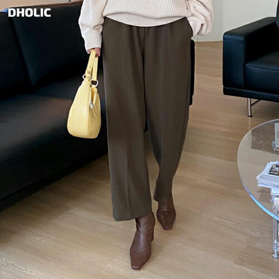 ストリングテーパードパンツ・全3色・t70203 レディース 【pt】 ボトムス ロング ロングパンツ テーパードパンツ テーパード ストリング ベーシック 足長 着痩せ ワイド スリム 春 秋 韓国ファッション ハイホリHIHOLLI