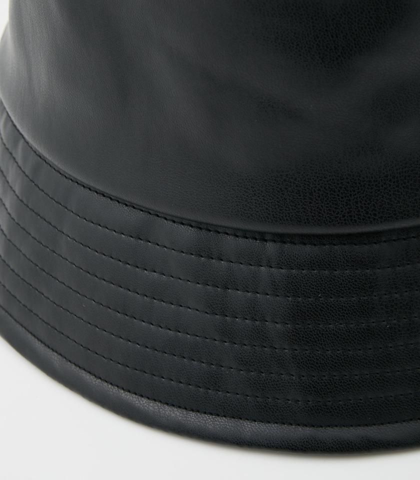ECO LEATHER BUCKET HAT/エコレザーバケットハット