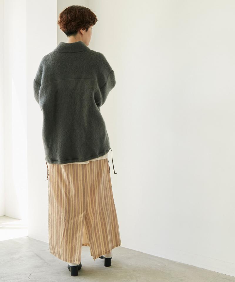 〇シャギーニット スタンドジップアップブルゾン（nitca）