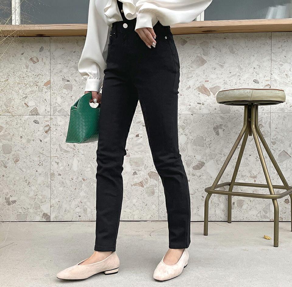 タイトストレートパンツ・全2色・t65198 レディース 【pt】韓国ファッション ボトムス パンツ ロング ロングパンツ スリムパンツ ロング丈 無地 ベーシック ストレート 足長 細身 着痩せ シンプル 春 秋 NIJU