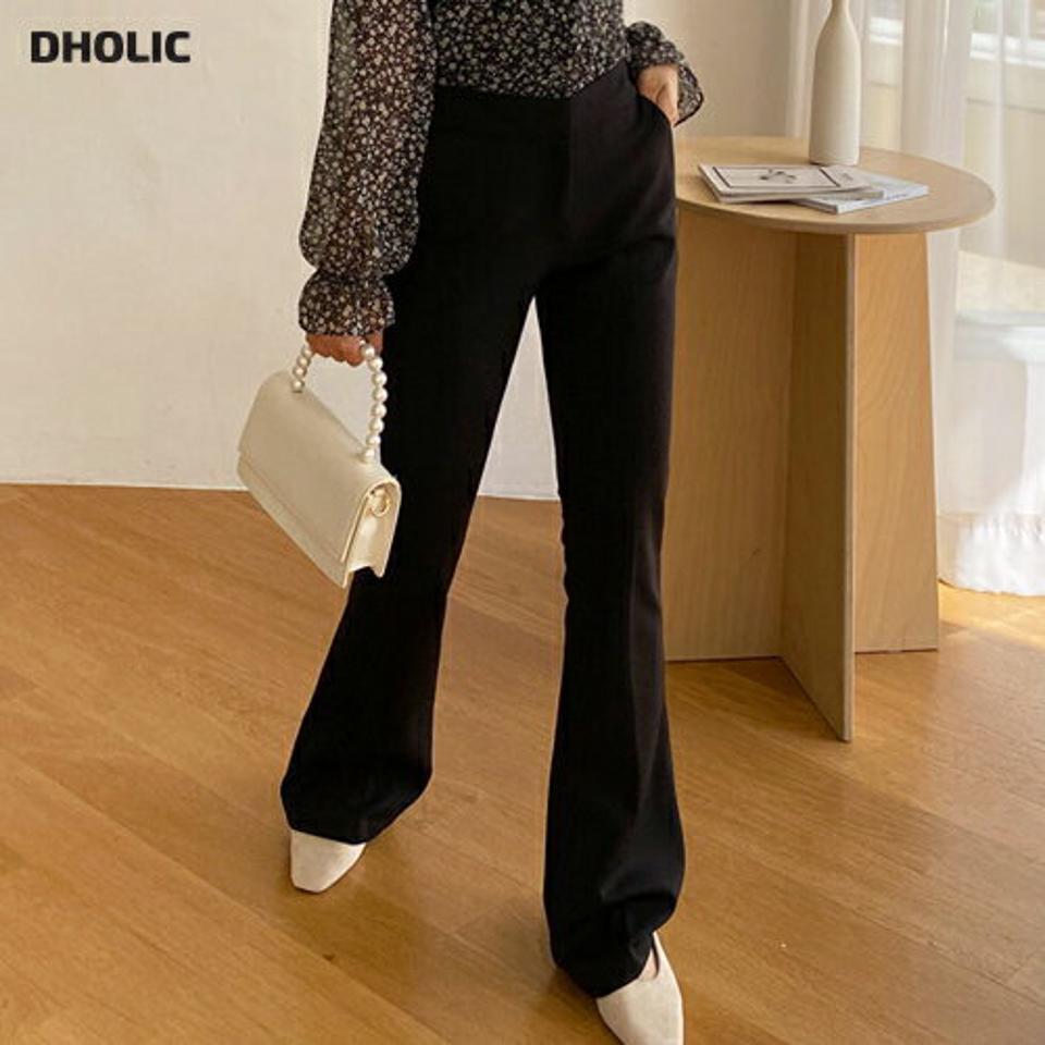 バックゴムフレアパンツ・全2色・t65202 レディース 【pt】韓国 ファッション ボトムス パンツ ロング ロングパンツ フレアパンツ ロング丈 ゴム 無地 ブーツカット ストレート 足長 細身 着痩せ 体型カーバー シンプル 春 秋 NIJU