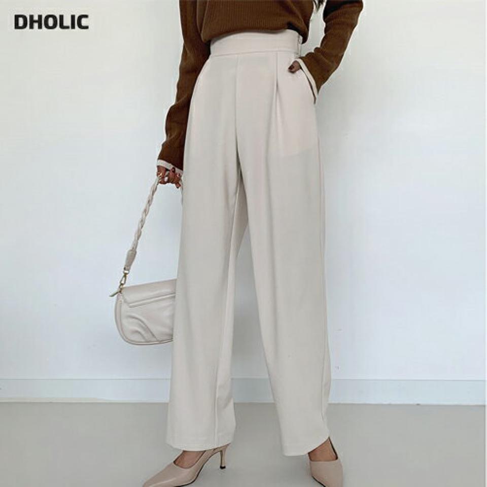 サイドジップワイドスラックス・全3色・b58222 レディース 【pt】韓国ファッション ボトムス ロング ロングパンツ スラックスパンツ スラックス サイドジップ ワイド ベーシック 無地 体型カバー カジュアル デイリー 足長 美脚 フェミニン 秋 春