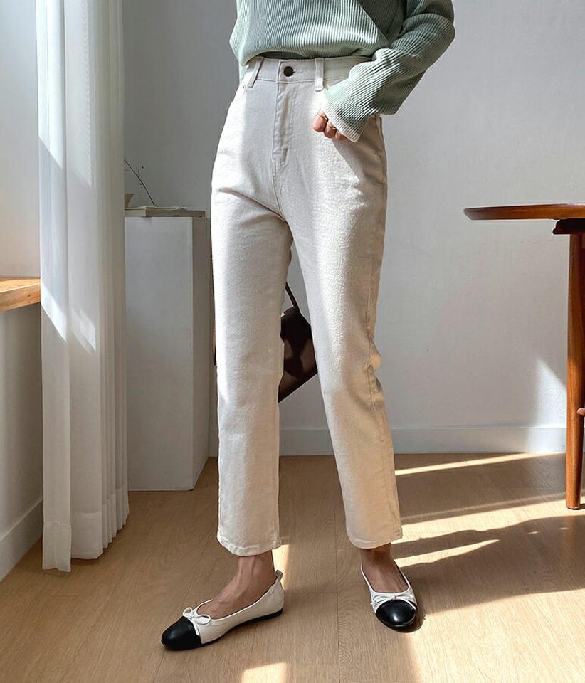 シークレットゴムパンツ・全3色・t58202 レディース 【pt】韓国ファッション ボトムス ロング ロングパンツ シークレット ゴムパンツ スリット コットン混紡 ストレート 無地 ロング丈 体型もカバー デイリー 美脚 足長 シンプル 秋 春