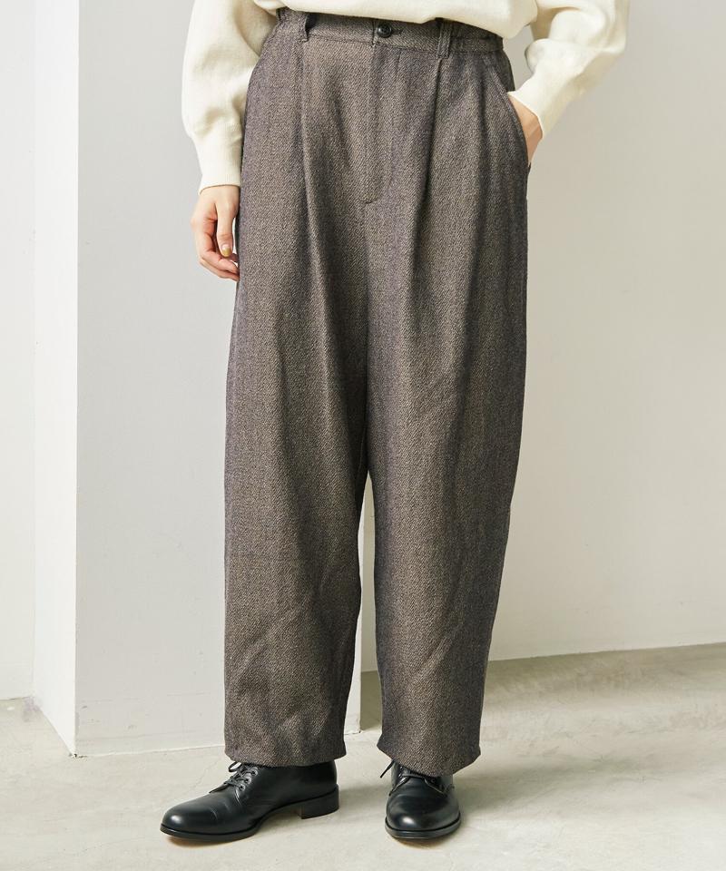 ○ウールツイード　スピンドルパンツ（note et silence.）