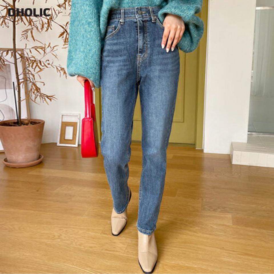 即日配送 シークレットゴムストレートデニムパンツ・全1色・t01015 レディース 【pt】韓国ファッション ボトムス パンツ ロング ロングパンツ デニムパンツ デニム シークレットゴム ストレート 美脚 ポケット 細身 足長 体型カバー 春 秋 NIJU