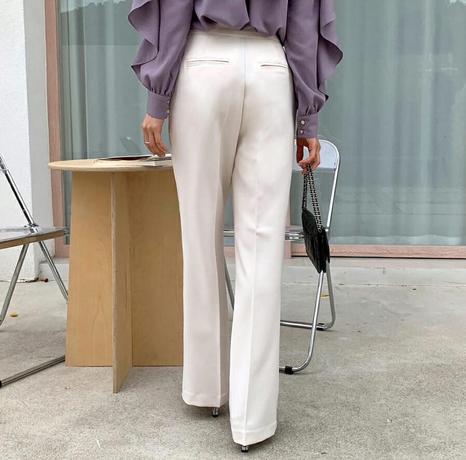 ハイウエストストレートスラックス・全3色・t65087 レディース 【pt】韓国ファッション ボトムス ロング ロングパンツ スラックスパンツ スラックス ハイウエスト ストレート 無地 ベーシック シンプル 体型カバー 足長 美脚 フェミニン 秋 春