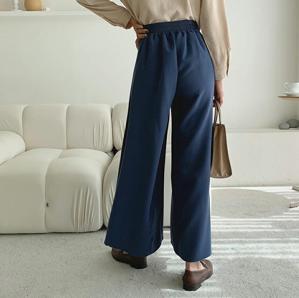 プリーツワイドスラックス・全3色・b65567 レディース 【pt】韓国ファッション ボトムス ロング ロングパンツ スラックスパンツ スラックス プリーツ ワイド ベーシック 無地 体型カバー オフィスカジュアル デイリー 足長 美脚 フェミニン 秋 春