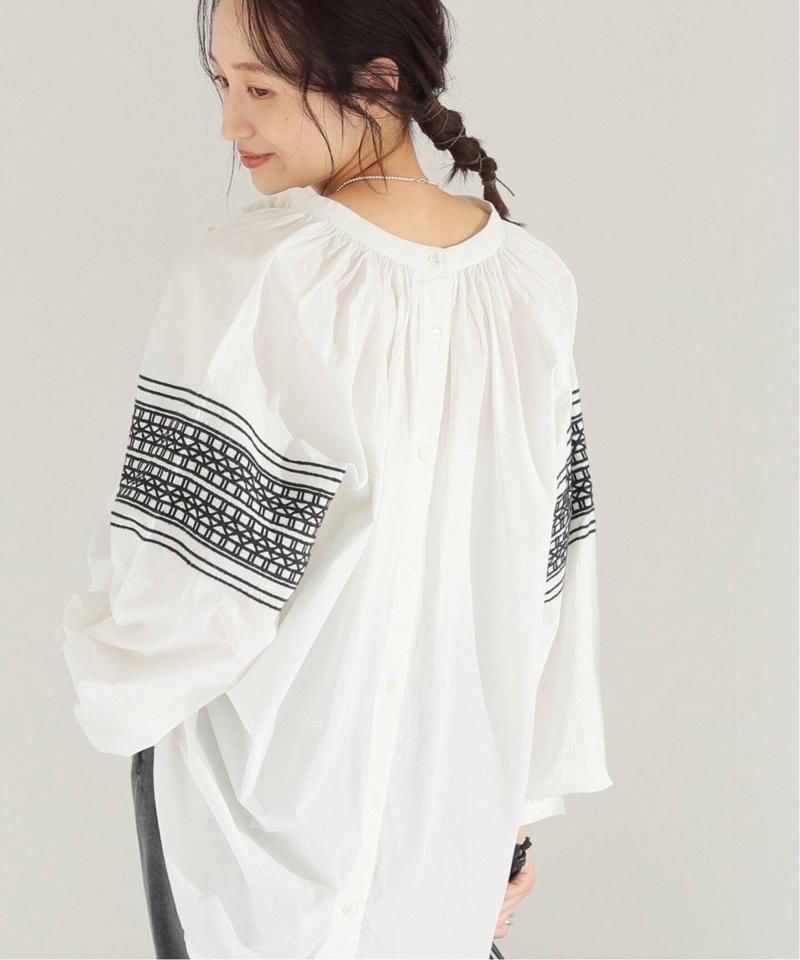 インドコットンバックボタンブラウス◆（JOURNAL STANDARD relume）