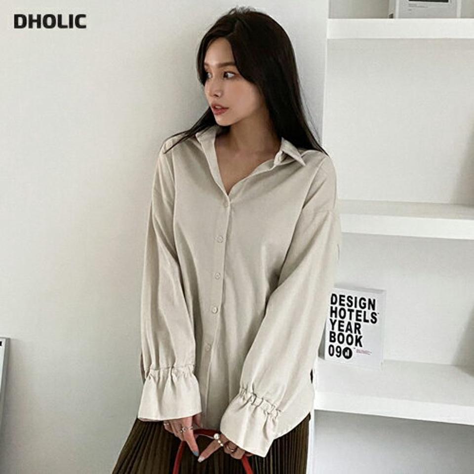 即日配送 バックスリットリボンシャツ・全3色・t70394 レディース 【bl】 トップス シャツ 長袖 リボン ウエストマーク バックリボン スリット カジュアル 大人 ユニーク フェミニン 春 秋 韓国ファッション ハイホリHIHOLLI