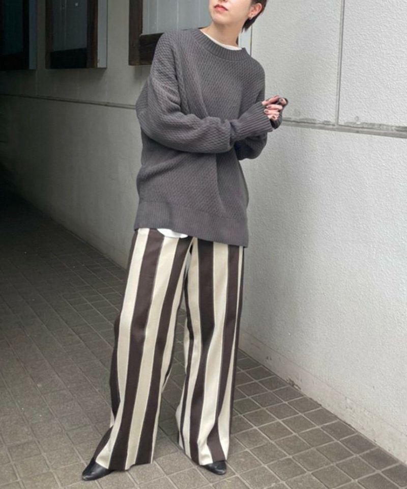 TODAYFUL(トゥデイフル) "Rawsilk Waffle Pullover"ロウシルクワッフルプルオーバー/12120609