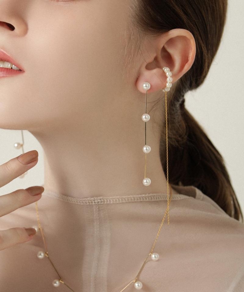 【DeWLuX】インアロウパールロングピアス