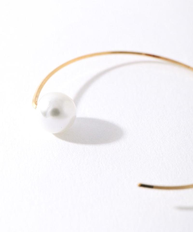 【DeWLuX】パールフープピアス