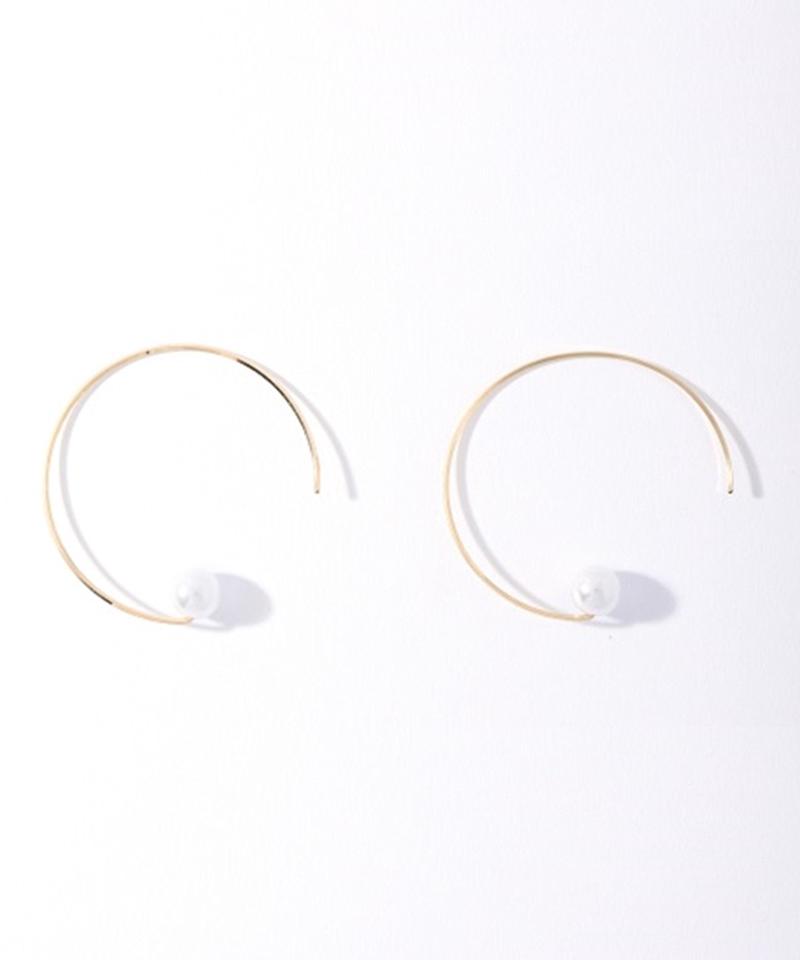 【DeWLuX】パールフープピアス