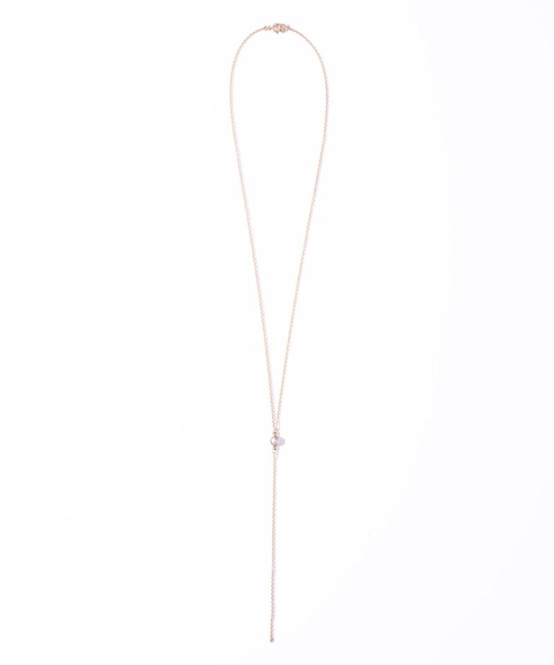 【DeWLuX】ジルコニアYラインネックレス