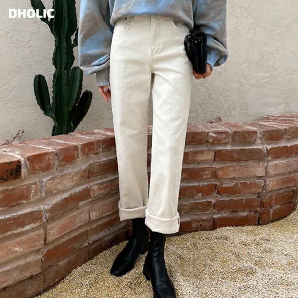 裏起毛ストレートパンツ・全3色・t65601 レディース 【pt】韓国ファッション ボトムス ロング ロングパンツ 裏起毛 ストレート ワイド ロング丈 無地 コットン ポケット シンプル 足長 美脚 フェミニン 秋 冬