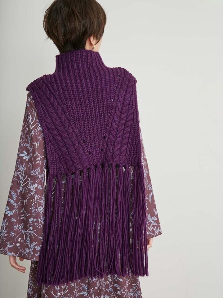 【emmi atelier】フリンジベスト