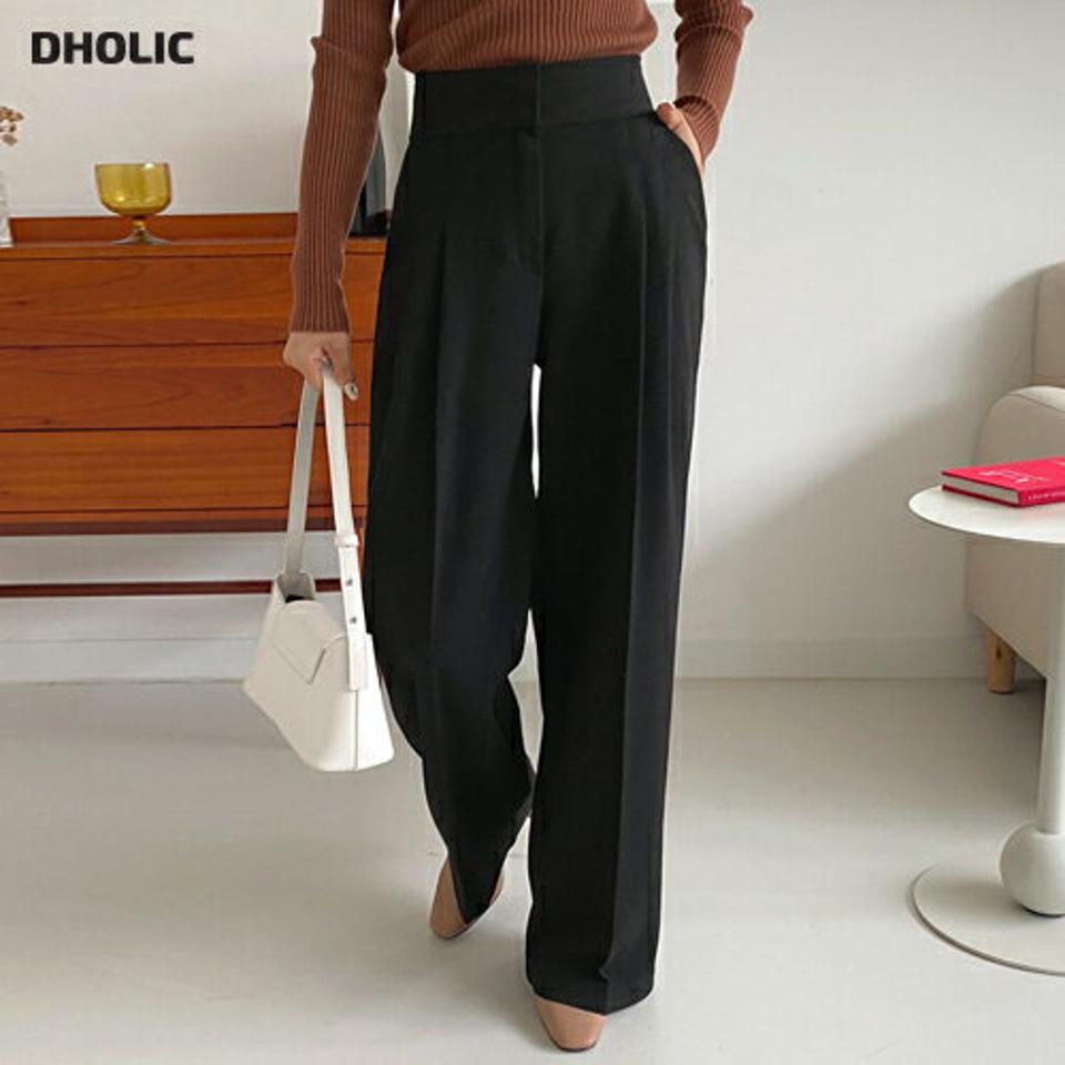 ピンタックストレートスラックス・全3色・t01060 レディース 【pt】韓国ファッション ボトムス パンツ ロング ロングパンツ スラックスパンツ スラックス ロング丈 ピンタック ストレート 無地 足長 細身 着痩せ 体型カーバー シンプル 春 秋 NIJU