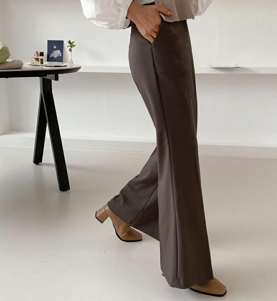 ハイウエストフレアスラックス・全3色・t65159 レディース 【pt】韓国ファッション ボトムス ロング ロングパンツ スラックスパンツ スラックス ハイウエスト フレア ロング丈 無地 ベーシック シンプル 体型カバー 足長 美脚 フェミニン 秋 春