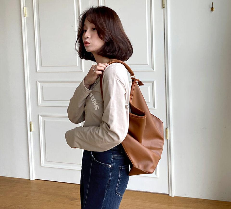 【マラソン特価】レタリング長袖Tシャツ・全3色・b66026 レディース 【tops】韓国ファッション トップス Tシャツ 大人 長袖 ラウンドネック レタリング ロゴ ロゴT シンプル ベーシック カジュアル ルーズ 細身 フェミニン デイリー 上品 秋 春 セール