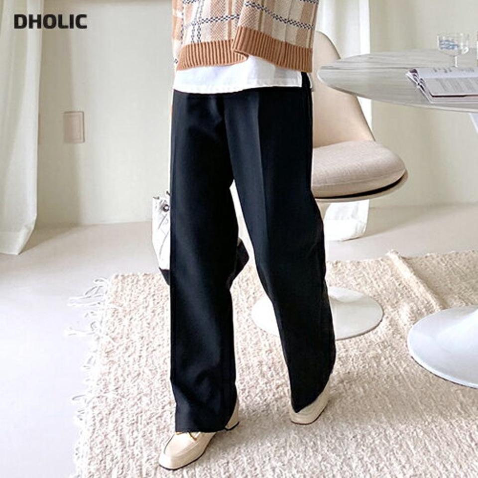 ワンタックワイドスラックス・全4色・t66054 レディース 【pt】韓国ファッション ボトムス ロング ロングパンツ スラックスパンツ スラックス ワンタック ワイド ロング丈 ストレート シンプル 足長 美脚 フェミニン 秋 春