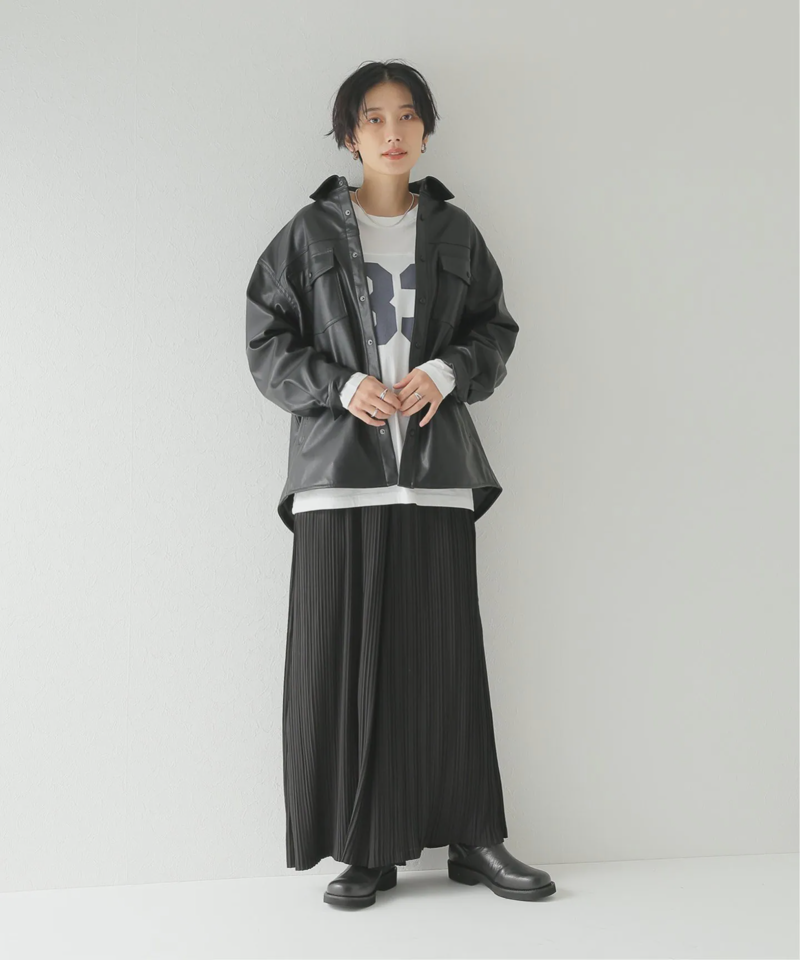 フェイクレザーシャツ（JOURNAL STANDARD relume）