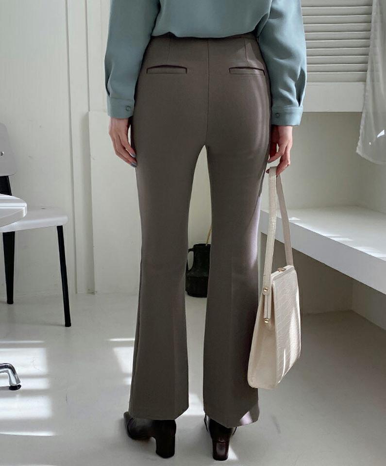 スリムフィットソフトスラックスパンツ・全3色・b70561 レディース 【pt】 ボトムス ロング ロングパンツ スリム フィット ソフト スラックス ストレート 体型カバー 着痩せ 長足 オフィスカジュアル秋 冬 韓国ファッション ハイホリHIHOLLI