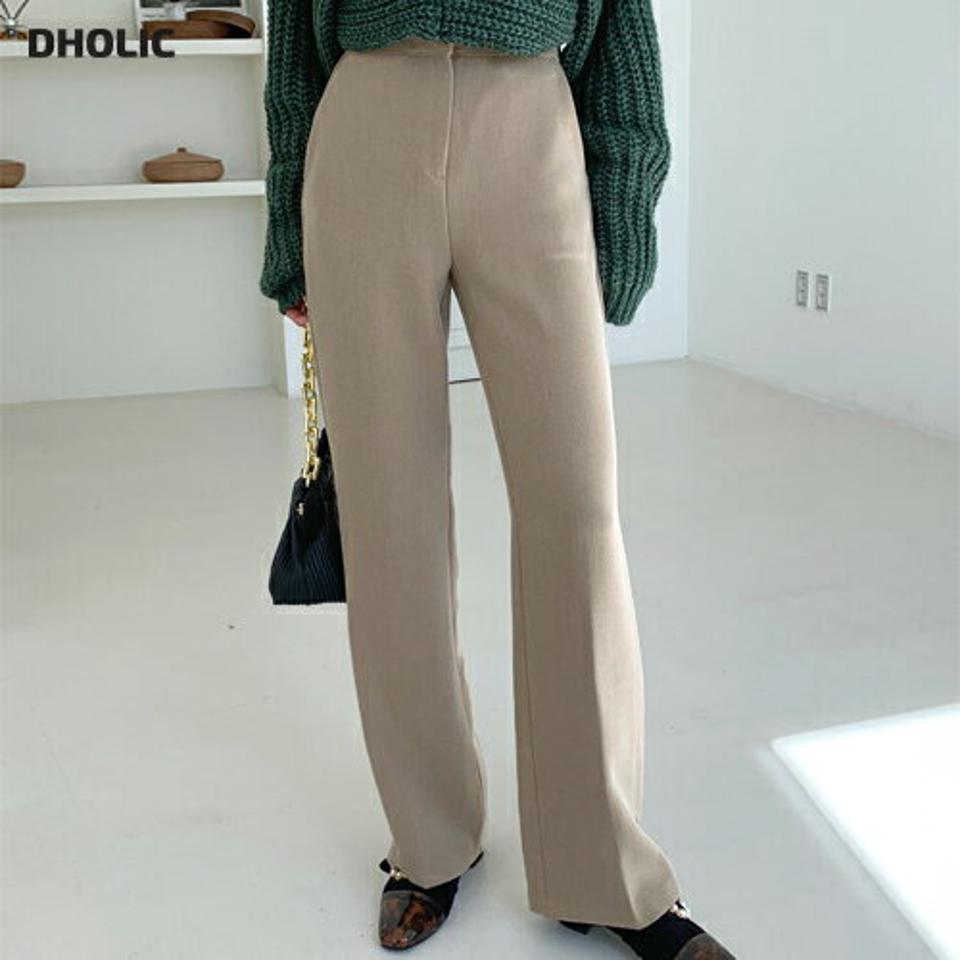 ワイドスラックスパンツ・全2色・t65640 レディース 【pt】韓国ファッション ボトムス ロング ロングパンツ スラックスパンツ スラックス ワイド ダーツ ロング丈 伸縮性 無地 ベーシック シンプル 足長 美脚 フェミニン 秋 冬