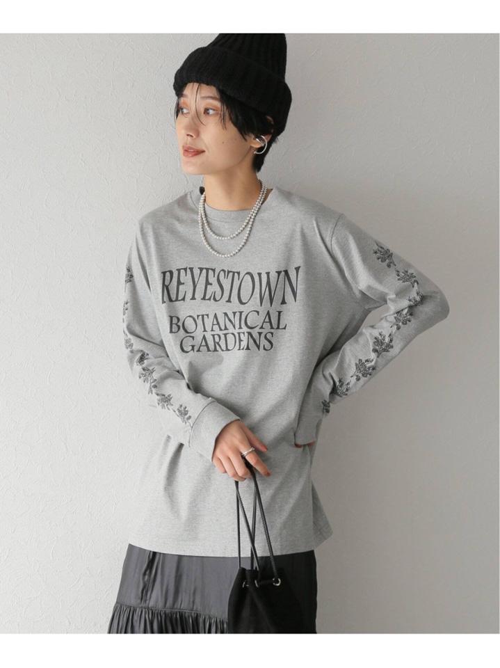 コットンテンジクプリントロングスリーブTシャツ