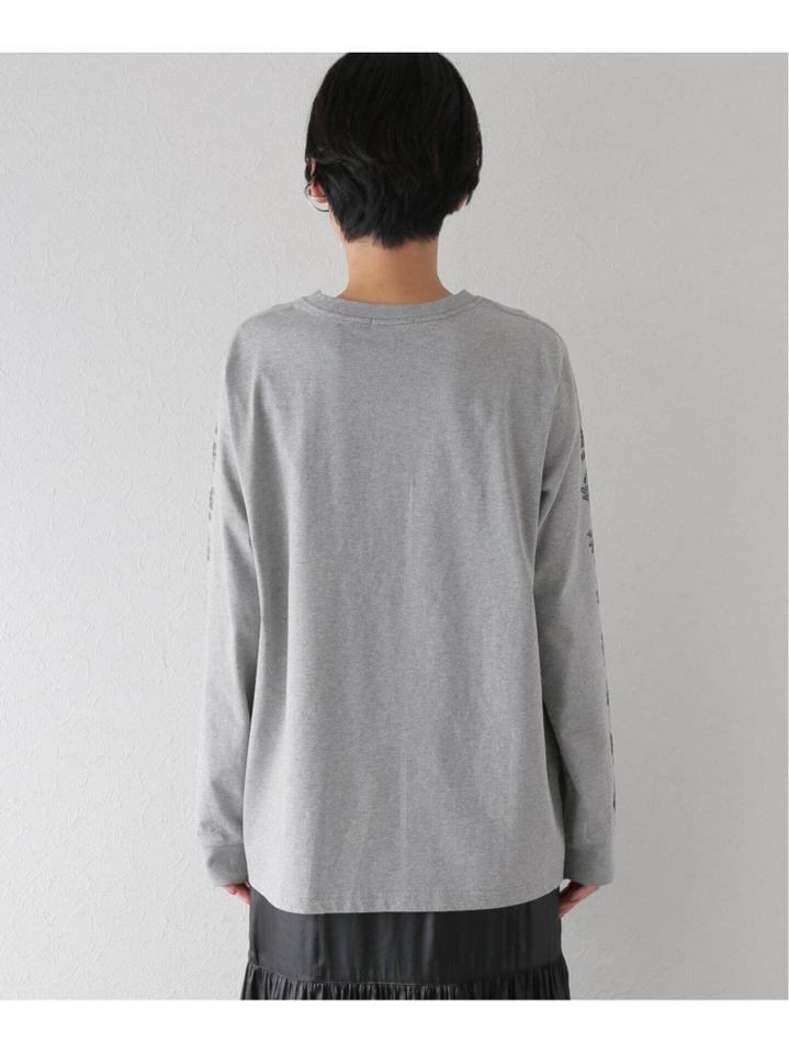 コットンテンジクプリントロングスリーブTシャツ