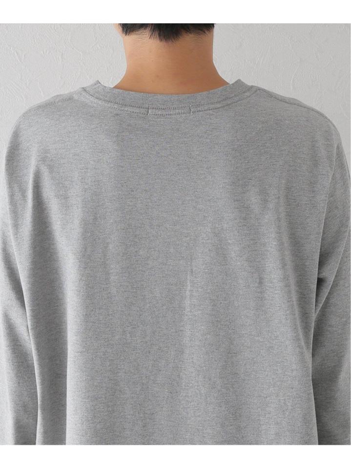コットンテンジクプリントロングスリーブTシャツ