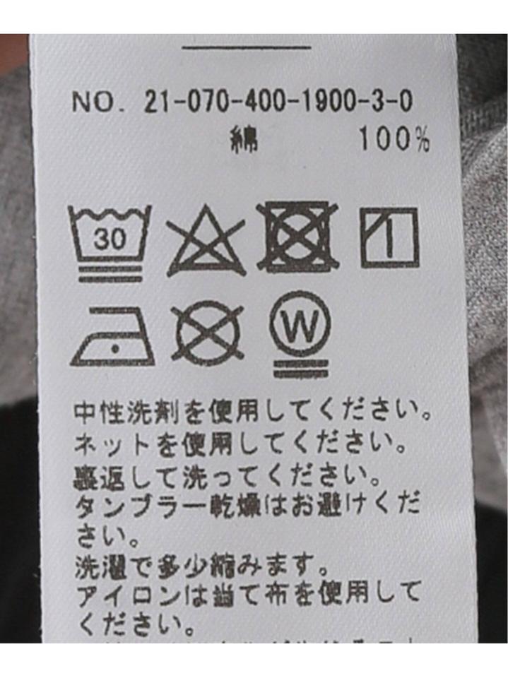 コットンテンジクプリントロングスリーブTシャツ