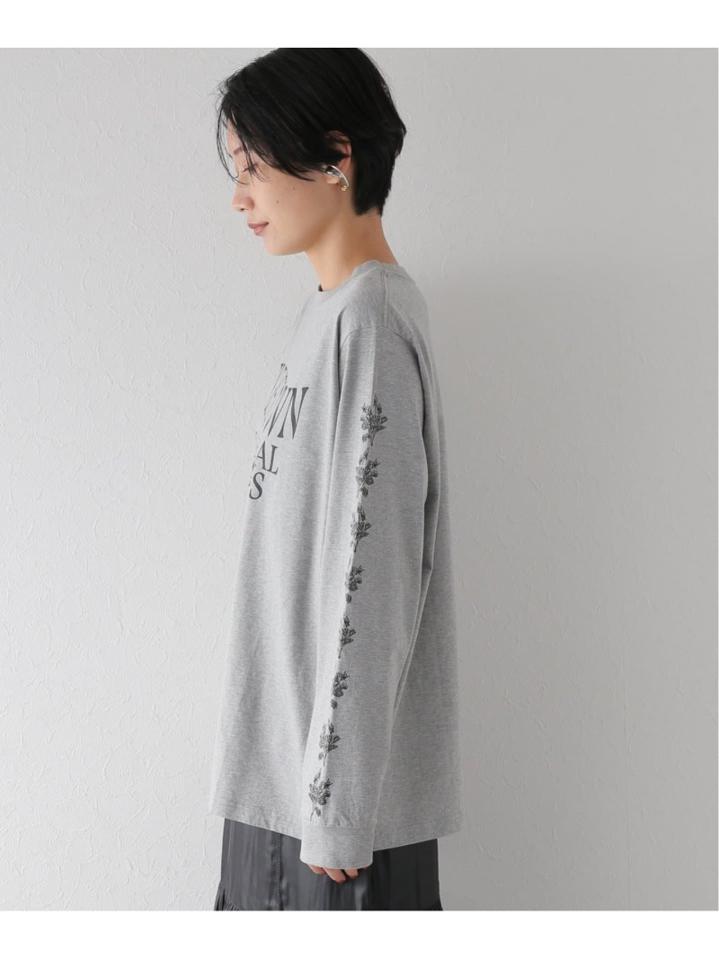 コットンテンジクプリントロングスリーブTシャツ