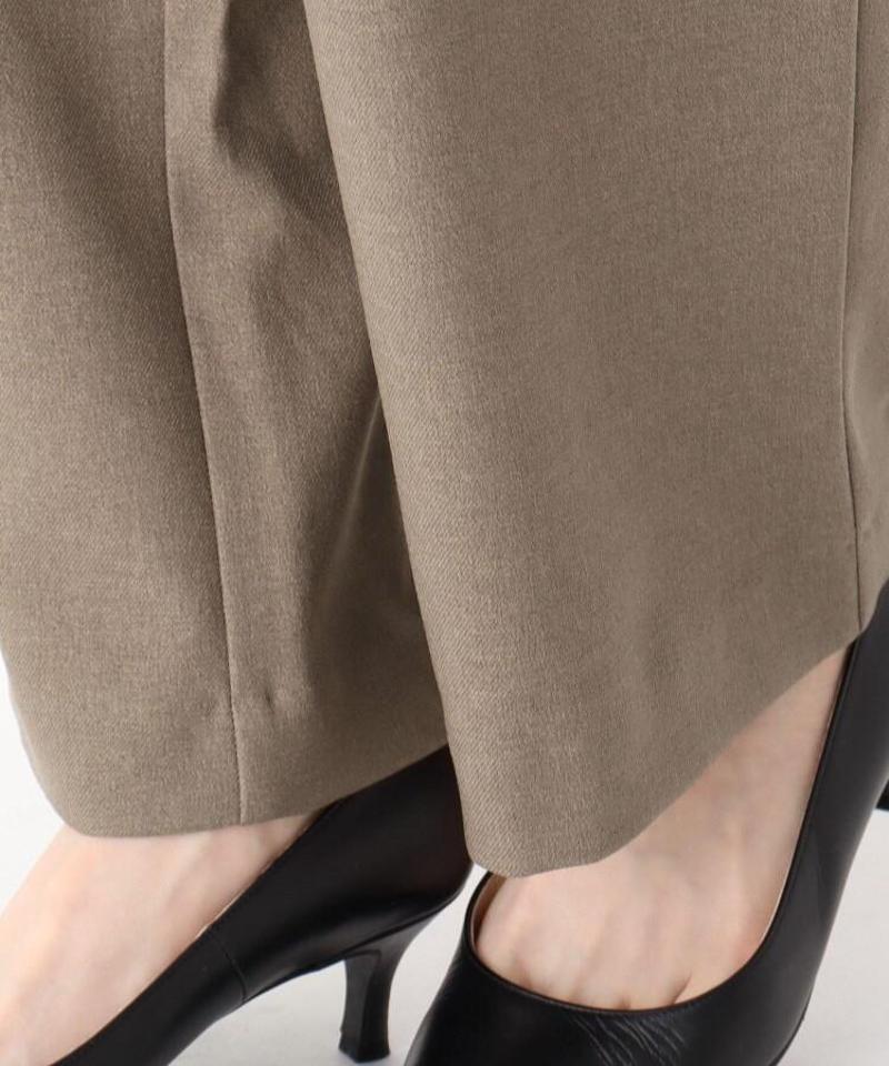 ウール風ラナテックセミワイドパンツ