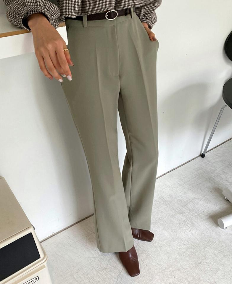 ワイドスラックスパンツ・全2色・t66086 レディース 【pt】韓国ファッション ボトムス ロング ロングパンツ スラックスパンツ スラックス ワイド ハイウエスト ロング丈 ストレート シンプル 体型カバー 足長 美脚 フェミニン 秋 春