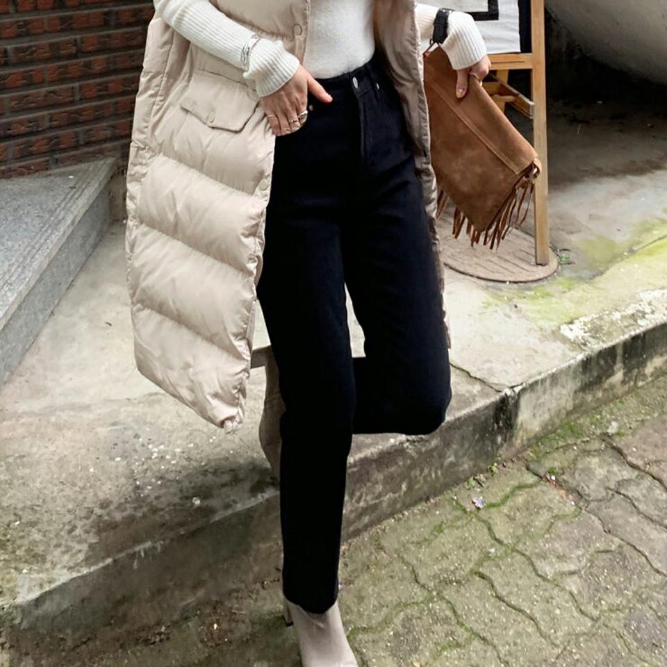 起毛ストレートパンツ・全2色・t70605 レディース 【pt】 ボトムス ロング ロングパンツ 起毛 スリム フィット ストレート 着痩せ 長足 カジュアル 秋 冬 韓国ファッション ハイホリHIHOLLI