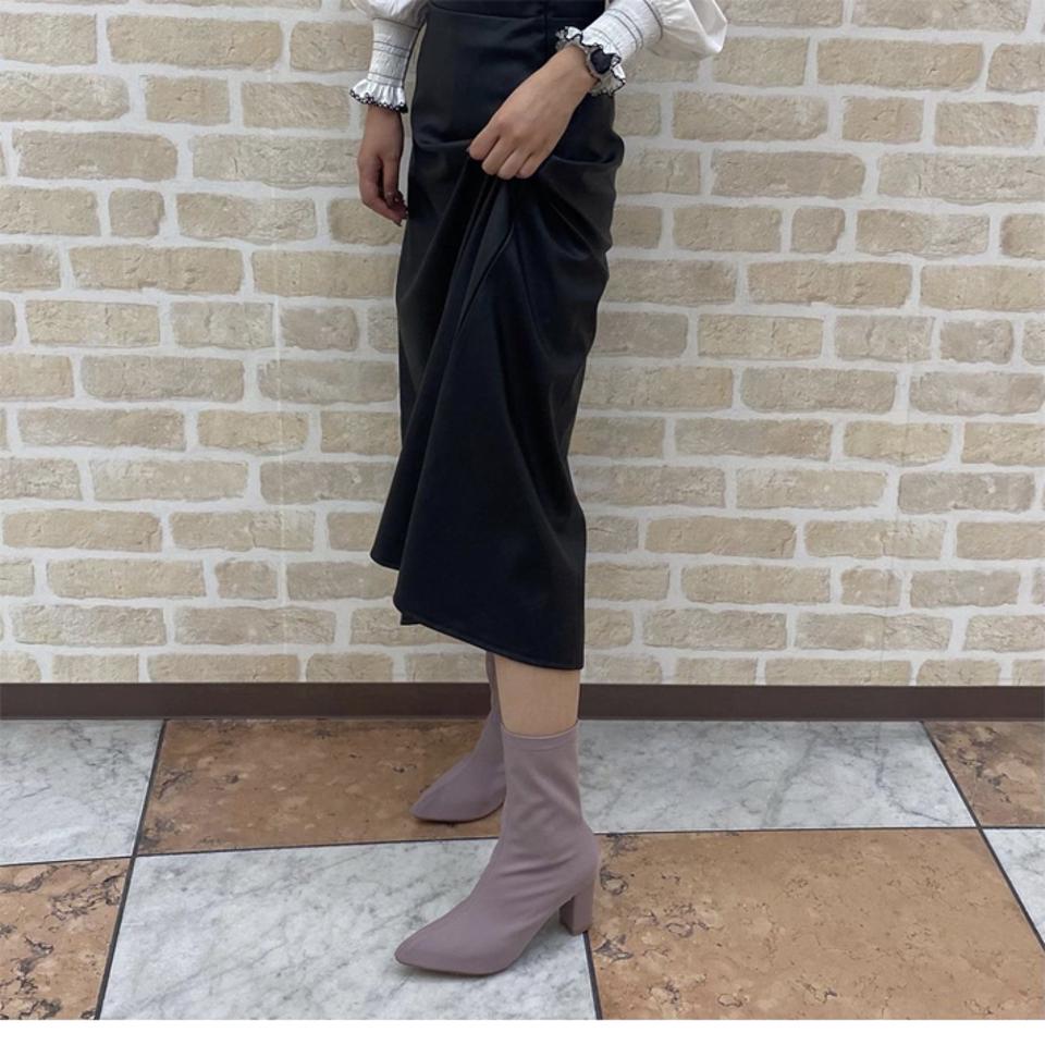 【パンプスジャケット対応】7㎝台ヒールオールウェザーパンプス