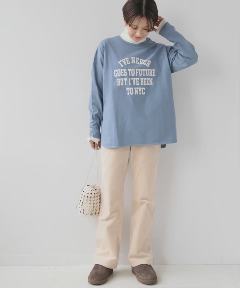 OE天竺ロゴプリントロングスリーブTEE◆（JOURNAL STANDARD relume）